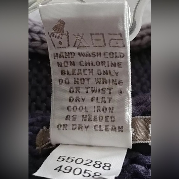 Isabella Bird Womens Lavender Gray Button Front Knit Cardigan Sweater Sz S - Picture 4 of 4